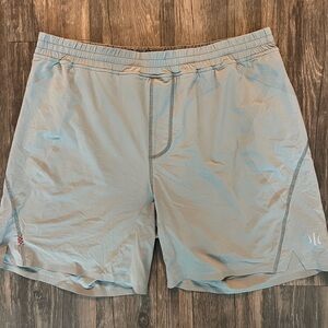 Rhone Lightweight Liner Shorts 7” Large Gray